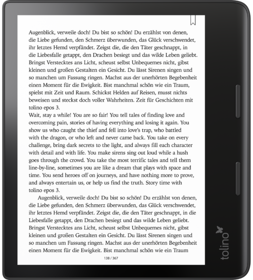 Maßanfertigung aufklappbare eBook Reader eReader Hülle Bücherwurm inkl für Tolino Shine 3 z.B Stickerei 